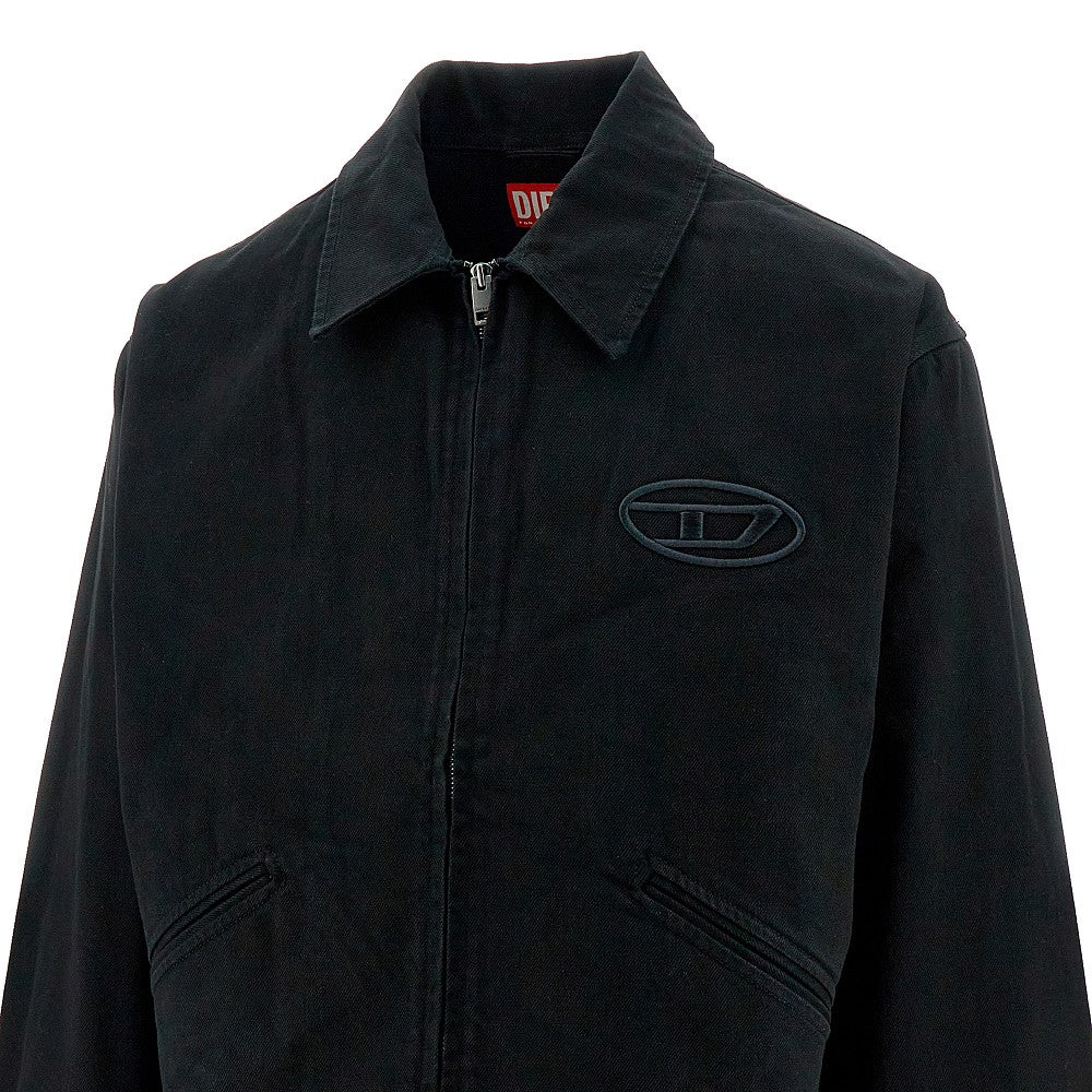 Bleached-out Oval D denim jacket