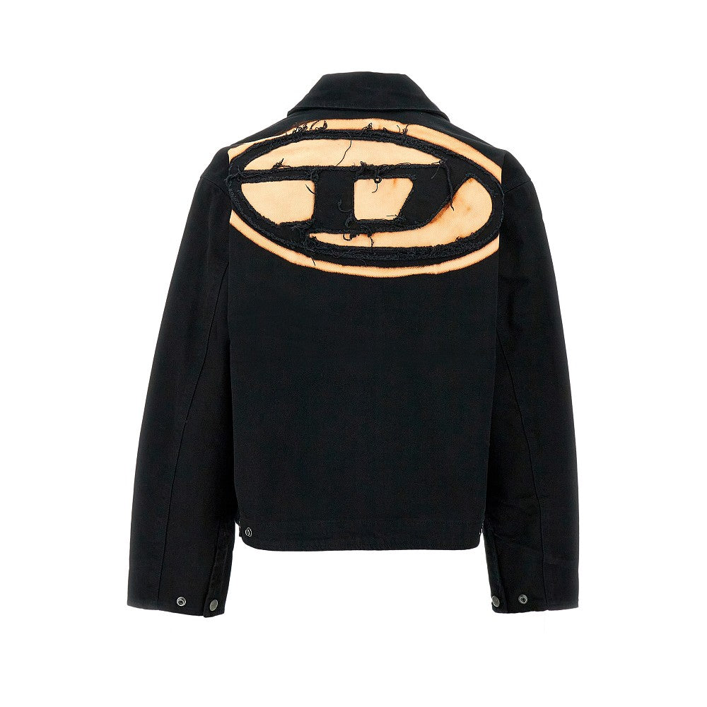 Bleached-out Oval D denim jacket