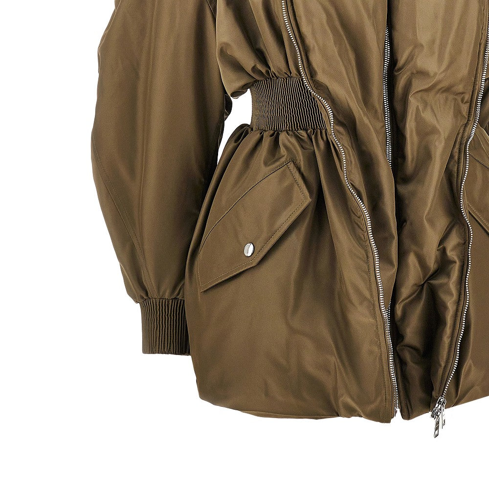 Padded jacket with shawl collar
