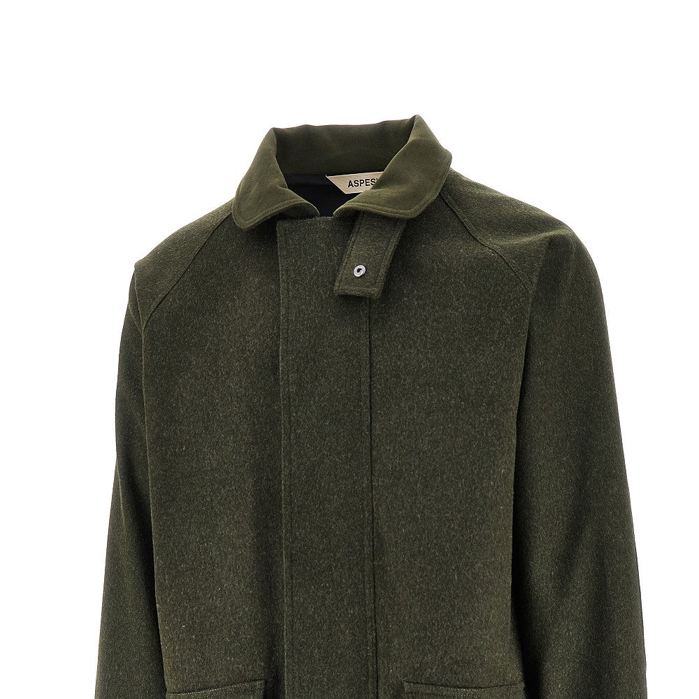 'Schafer' wool and alpaca peacoat