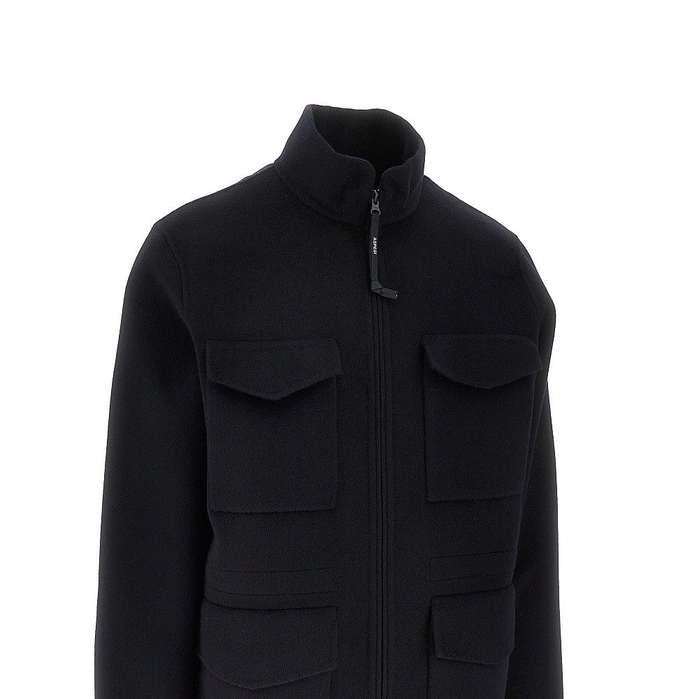 'Nelson' wool double field jacket