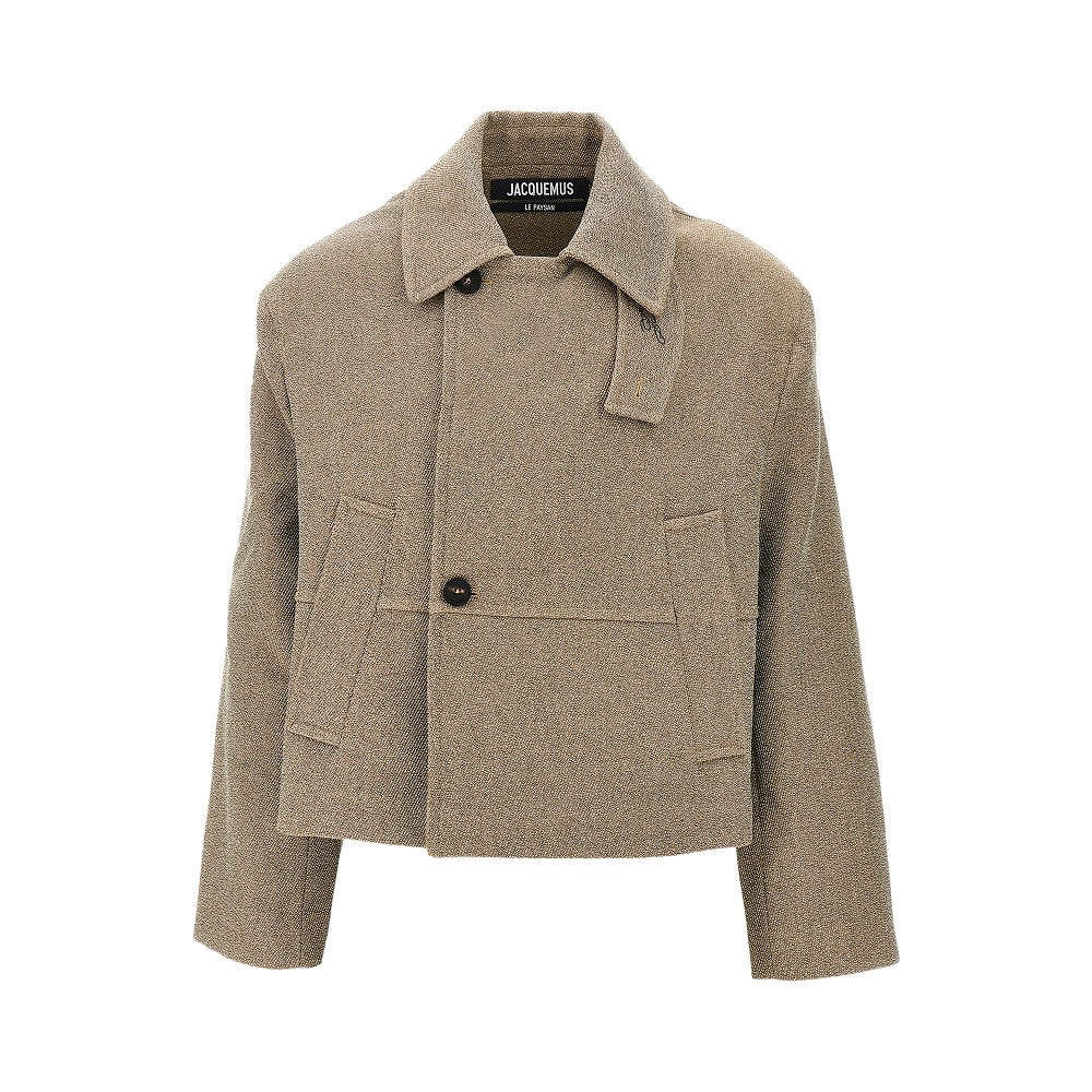 'Carre' gabardine peacoat