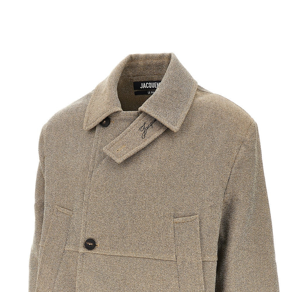 'Carre' gabardine peacoat