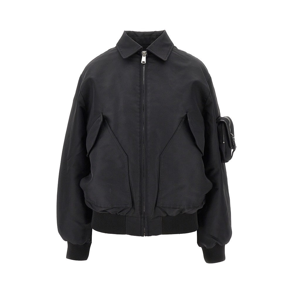 Recycled nylon bomber jacket