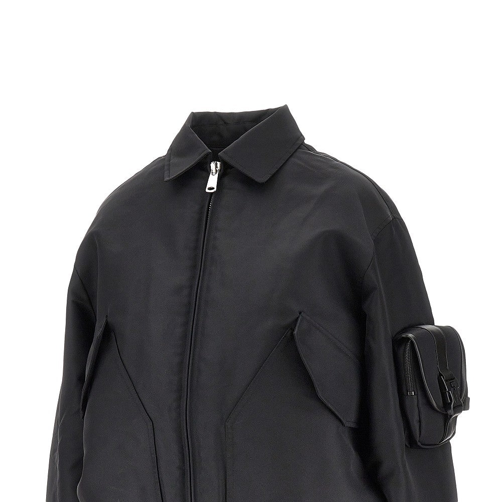 Recycled nylon bomber jacket