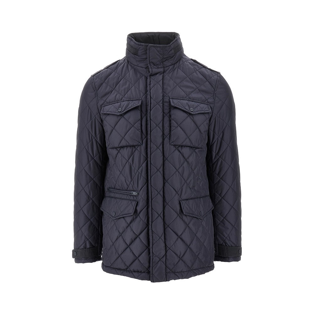 Quilted nylon field jacket