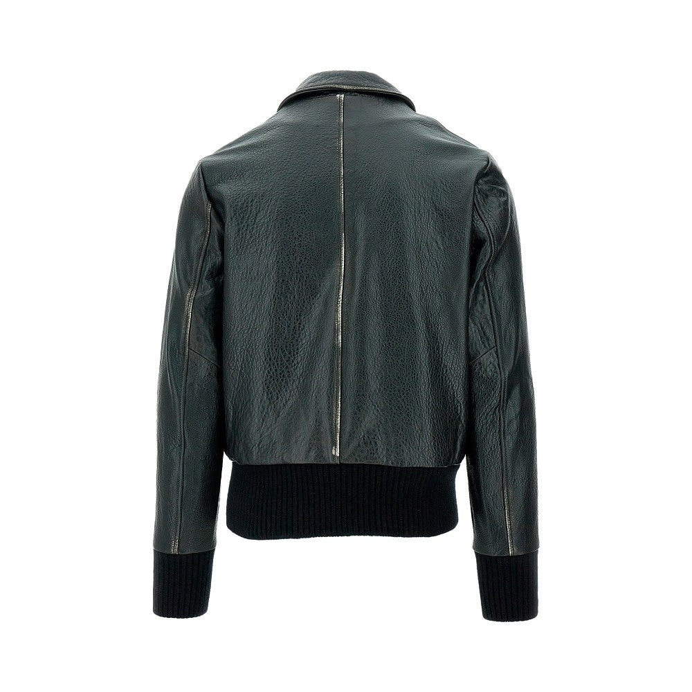 Antiquated leather jacket