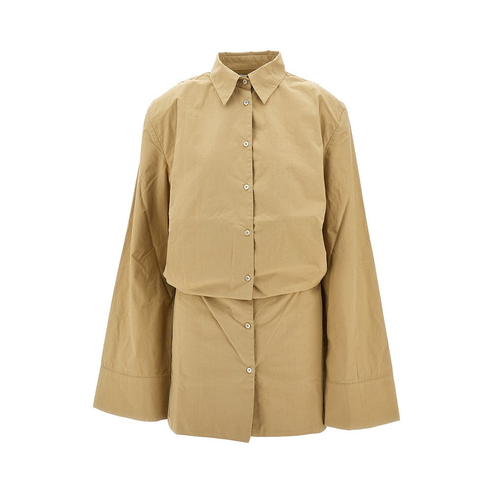 Mini abito camicia in popeline
