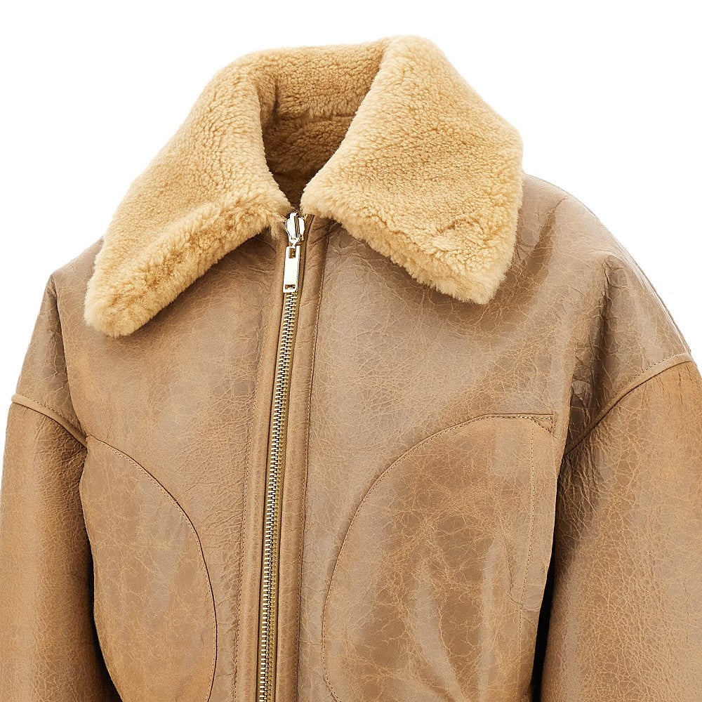 Giacca Aviator corta reversibile