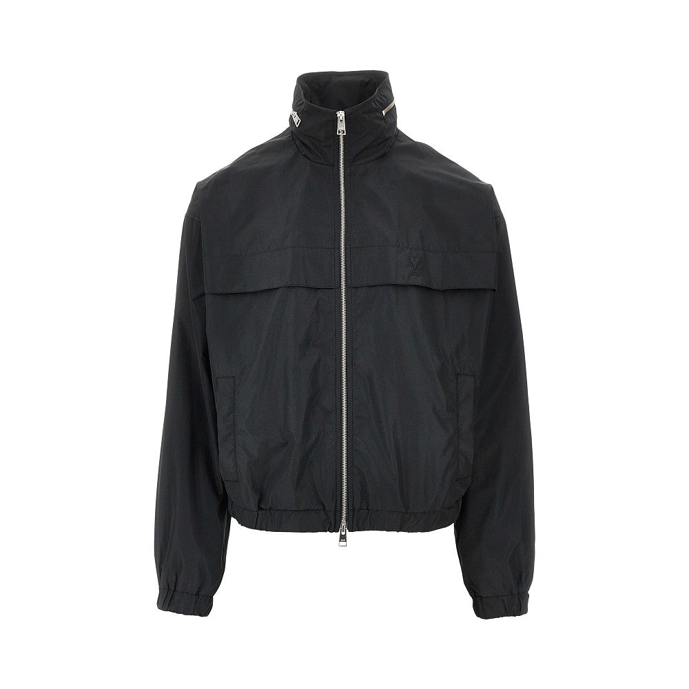 Technical fabric blouson jacket