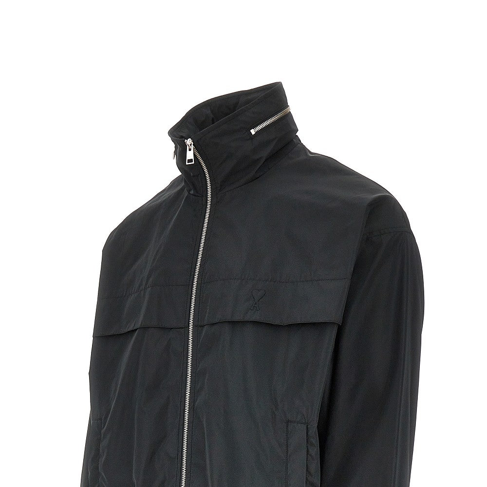 Technical fabric blouson jacket