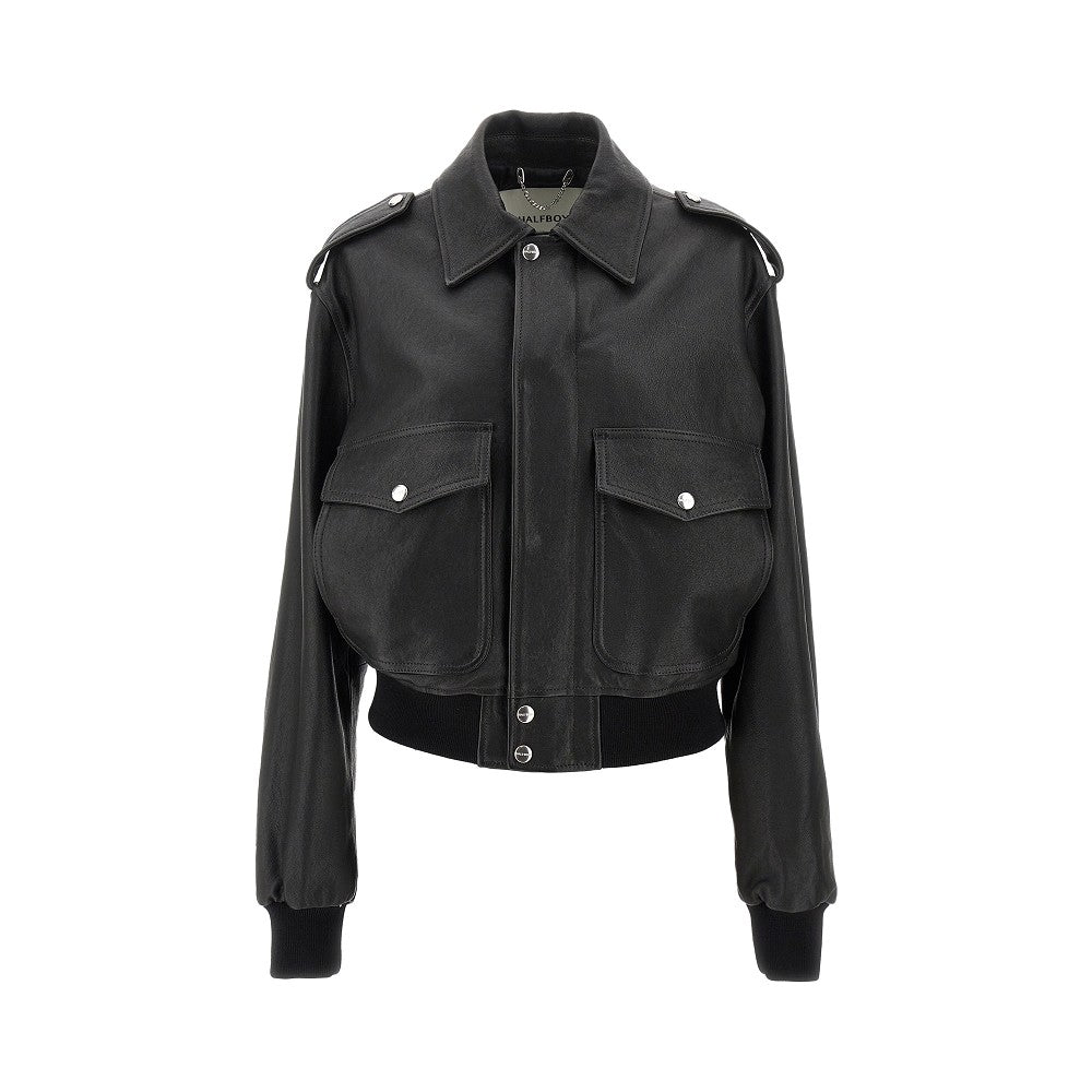 Nappa leather Aviator jacket