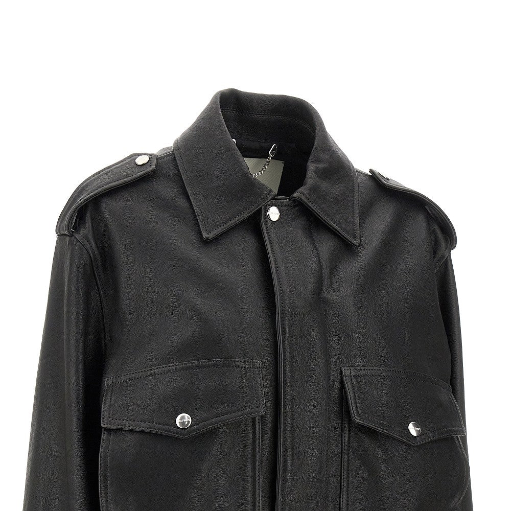 Nappa leather Aviator jacket