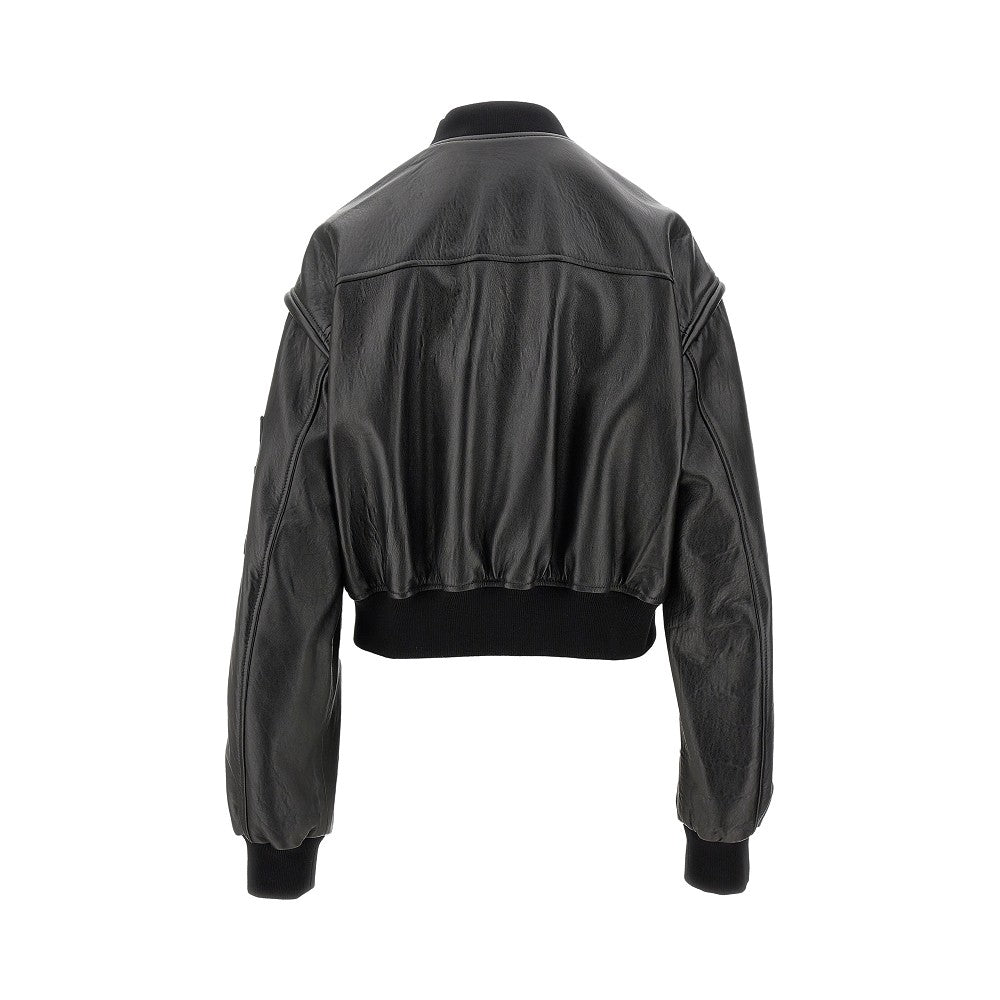 Giacca bomber in pelle