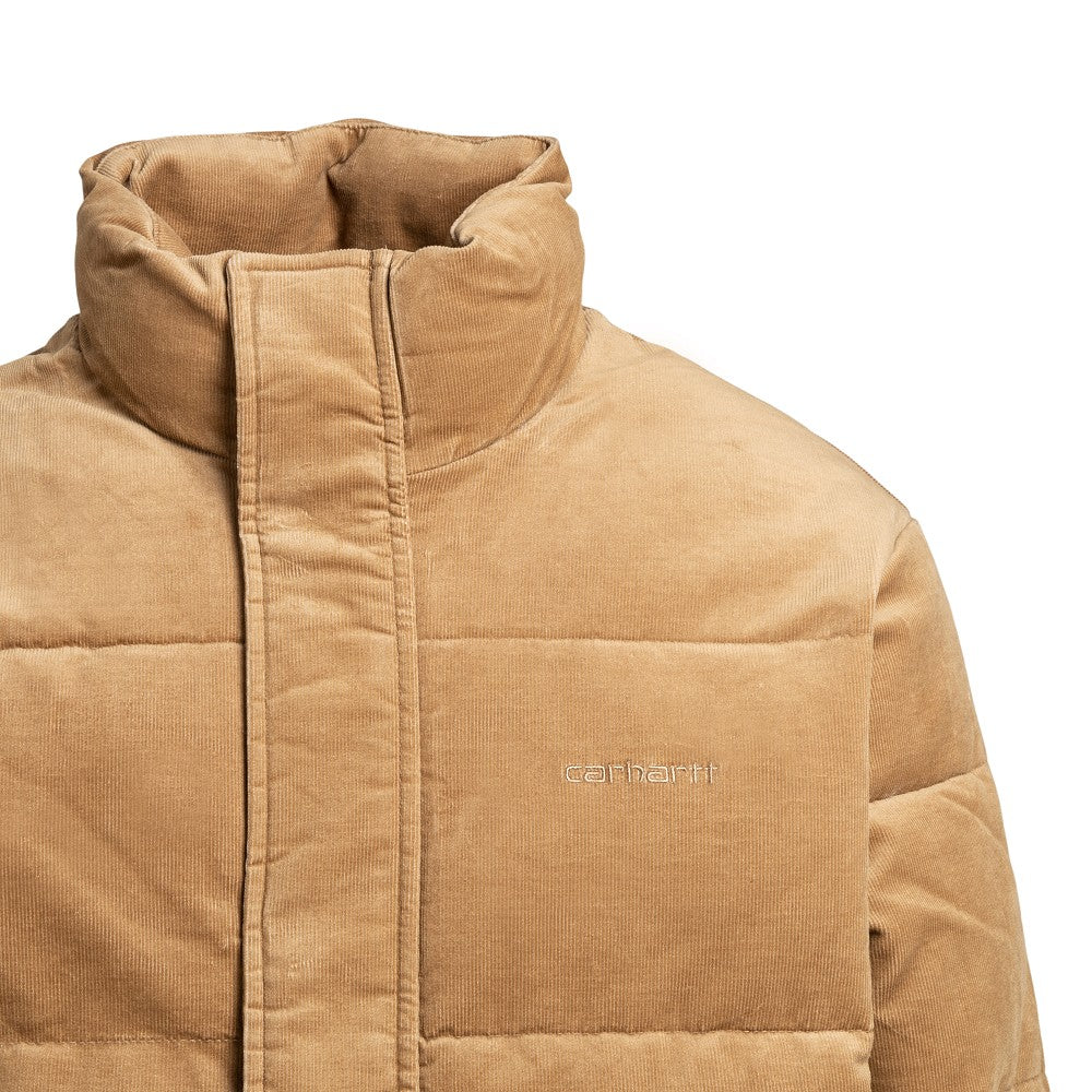 Piumino beige a costine