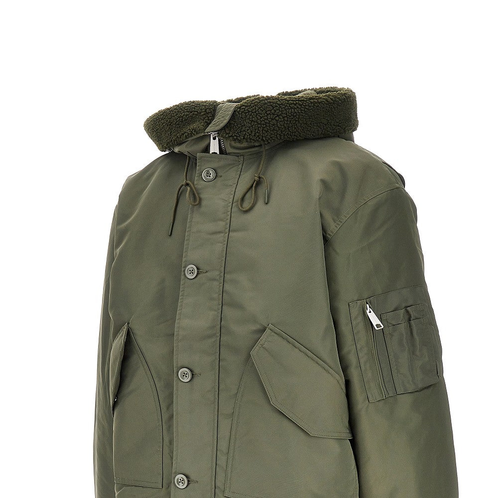 'Oltera' padded nylon bomber jacket