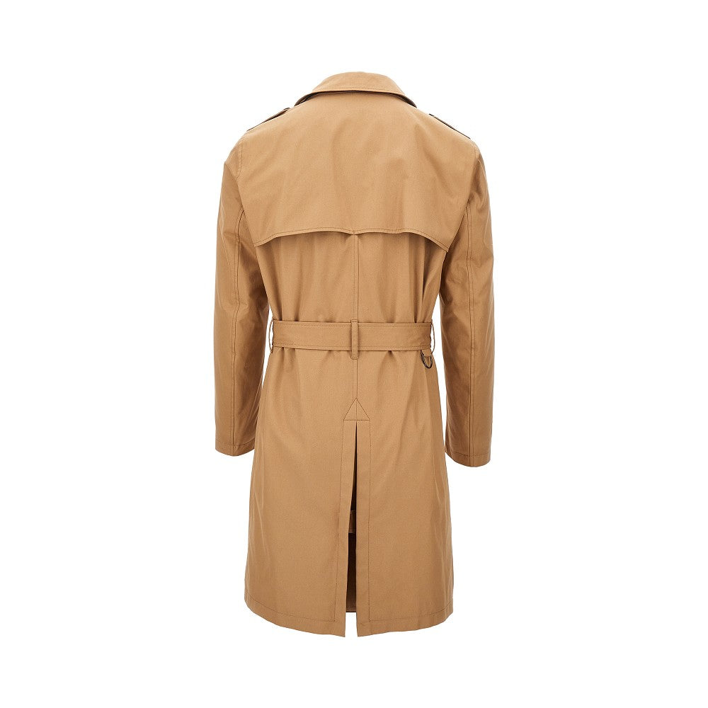 Trench doppiopetto in gabardine