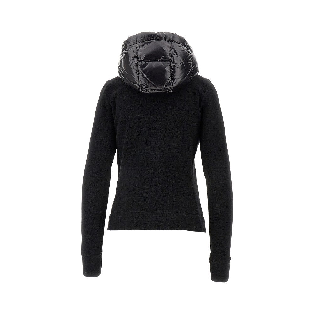 Fleece and nylon full-zip jacket