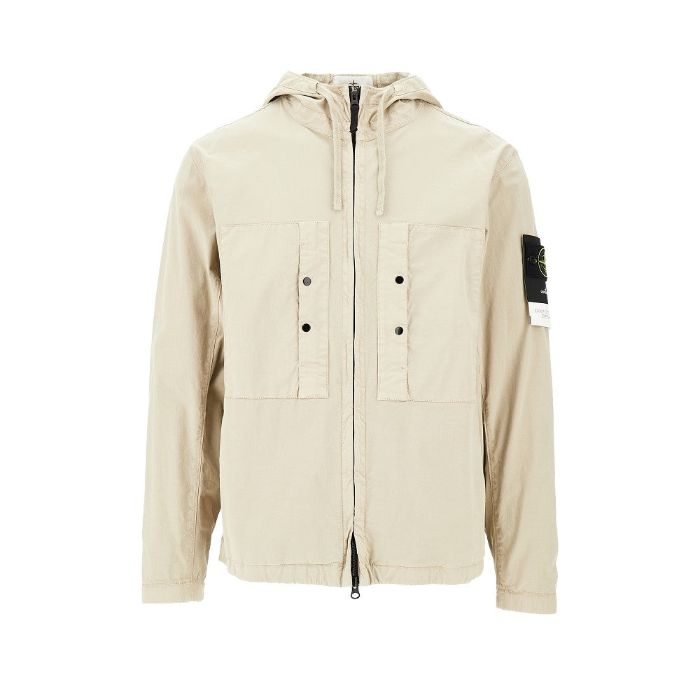 Blouson in twill di cotone Supima stretch