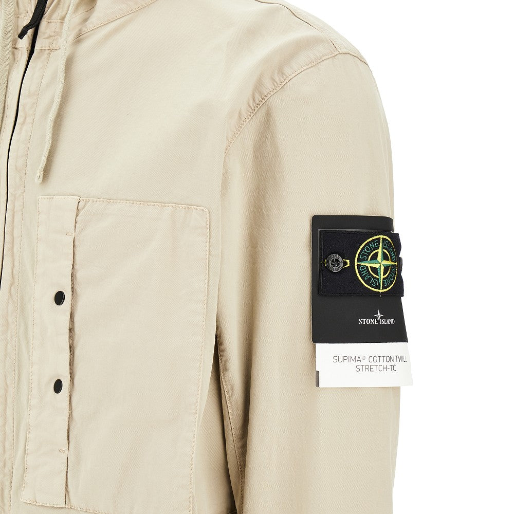 Blouson in twill di cotone Supima stretch