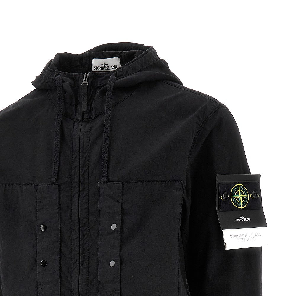 Blouson in twill di cotone Supima stretch