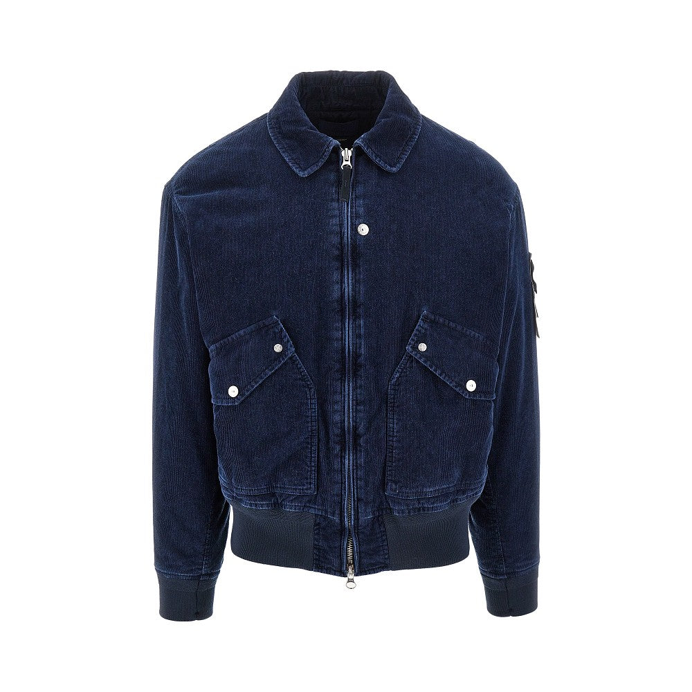 'Denim Research' Micro Corduroy bomber jacket