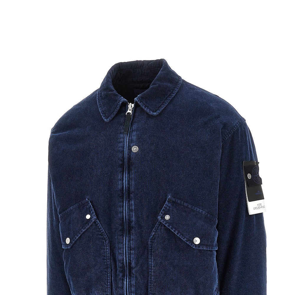 'Denim Research' Micro Corduroy bomber jacket
