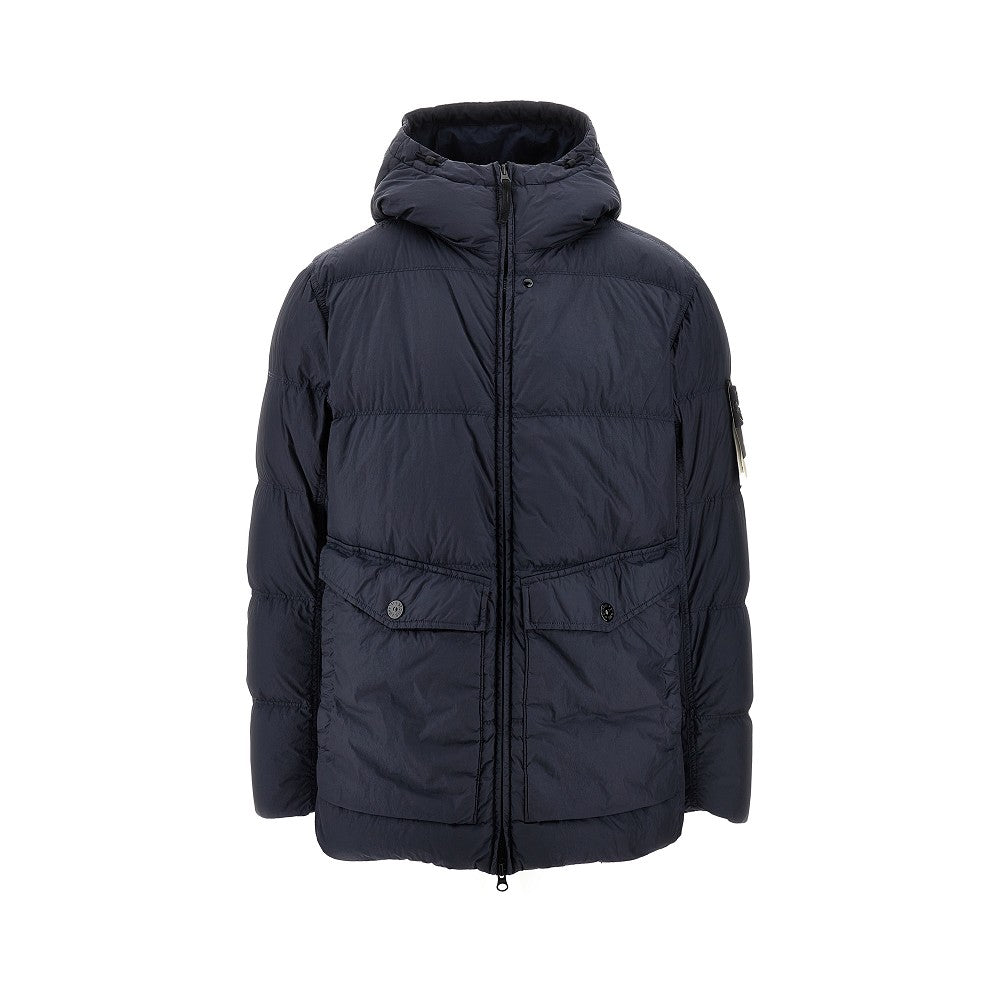 Piumino in Crinkle Reps Ny tinto in capo