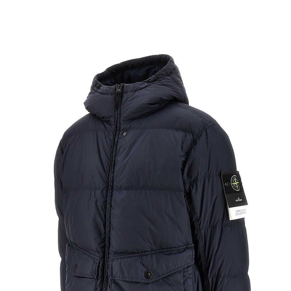 Piumino in Crinkle Reps Ny tinto in capo