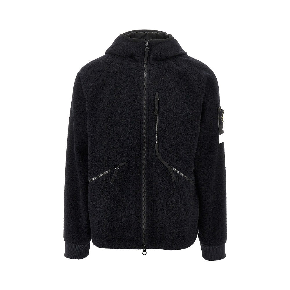 Rateen cloth blouson jacket
