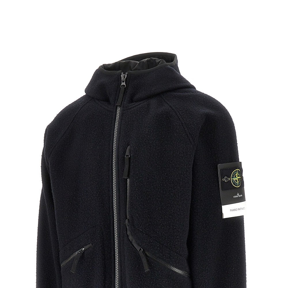 Rateen cloth blouson jacket