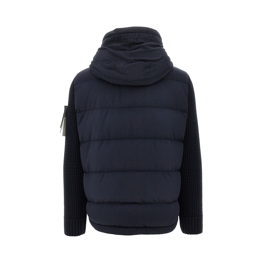 Ghost wool down jacket with knitted sleeves