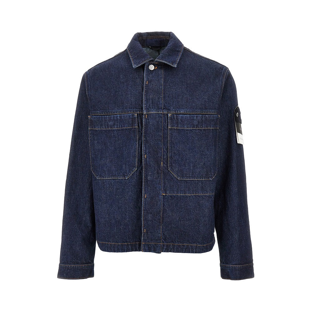 'Denim Research' Indigo Denim overshirt