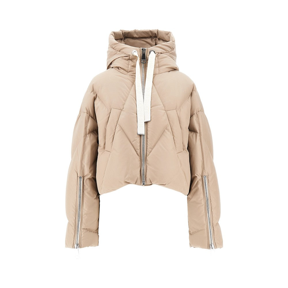 Mat Nylon 'Crop Iconic Milano' down jacket