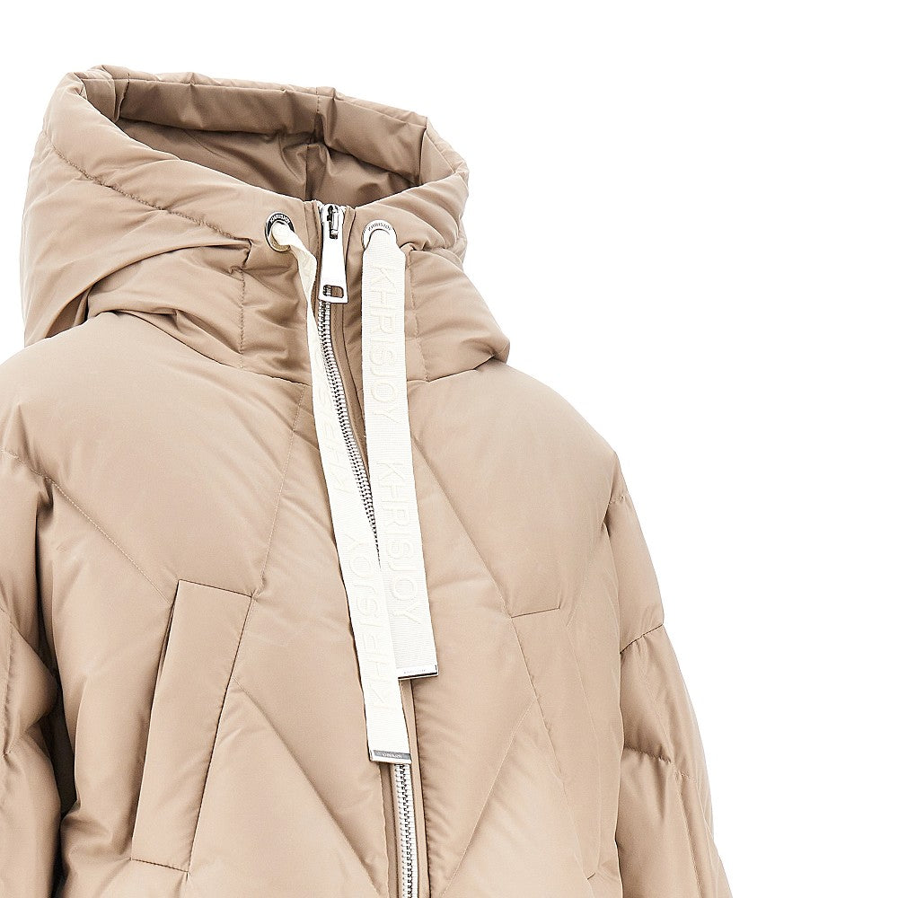 Mat Nylon 'Crop Iconic Milano' down jacket