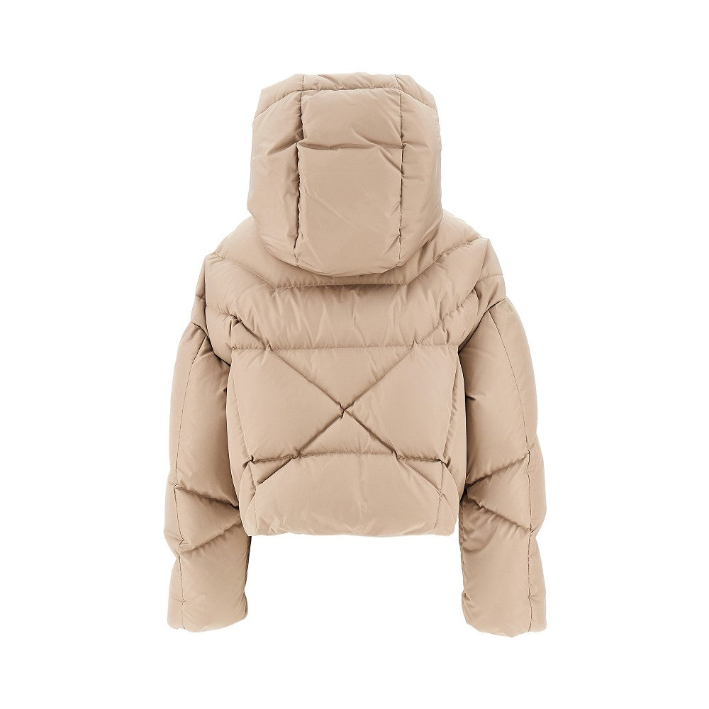 Mat Nylon 'Crop Iconic Milano' down jacket