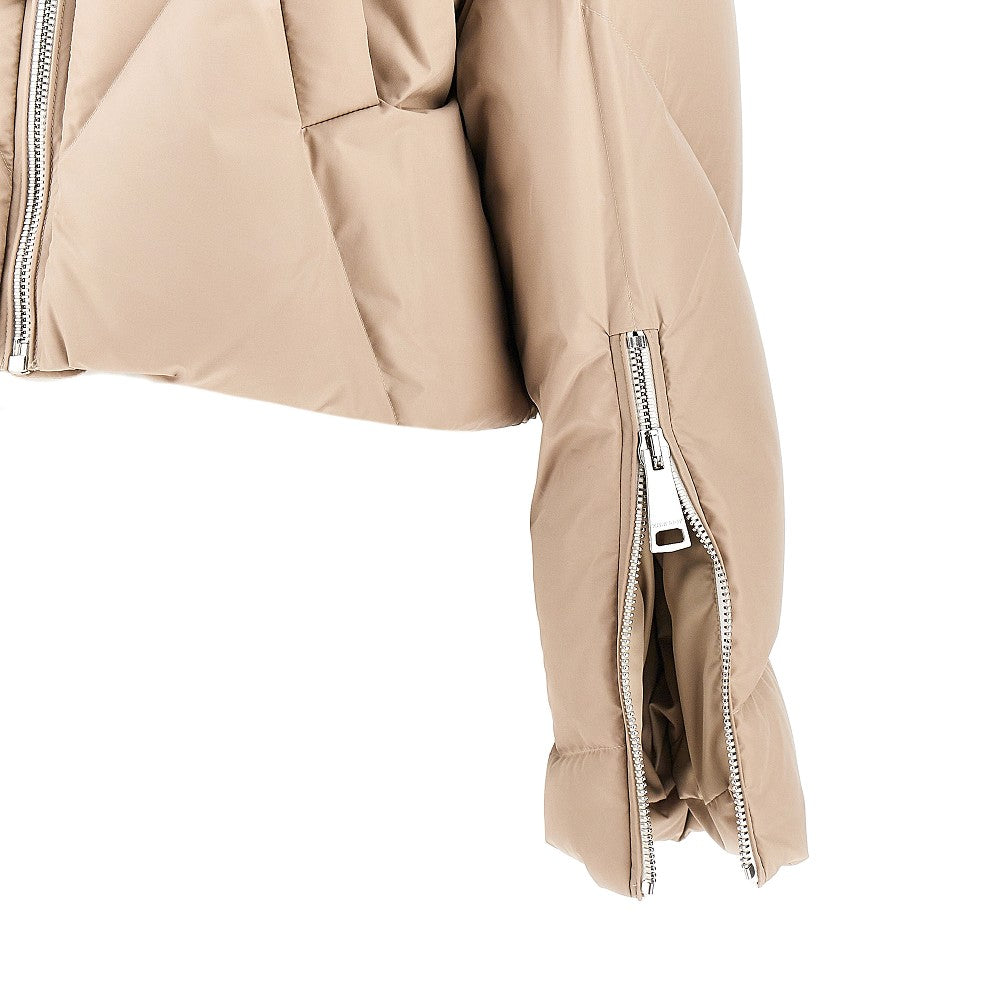 Mat Nylon 'Crop Iconic Milano' down jacket