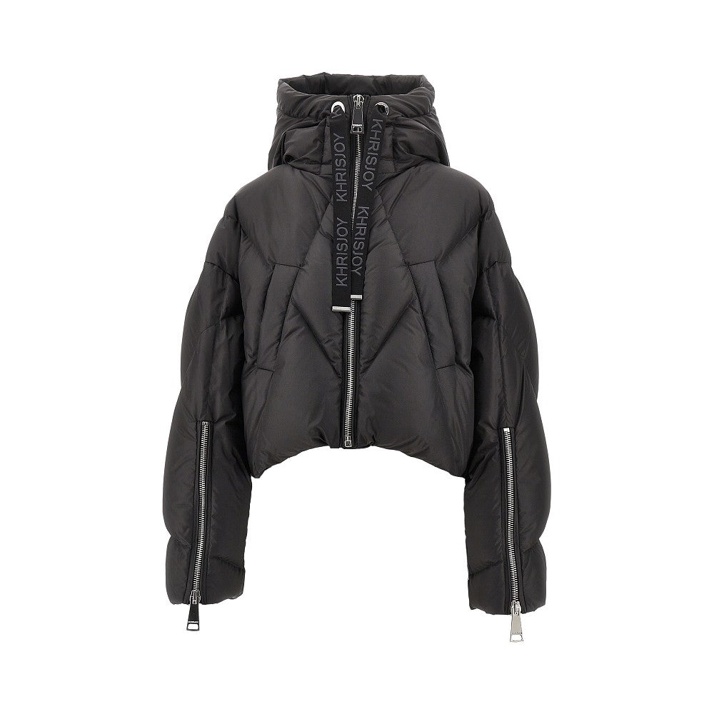 Mat Nylon 'Crop Iconic Milano' down jacket