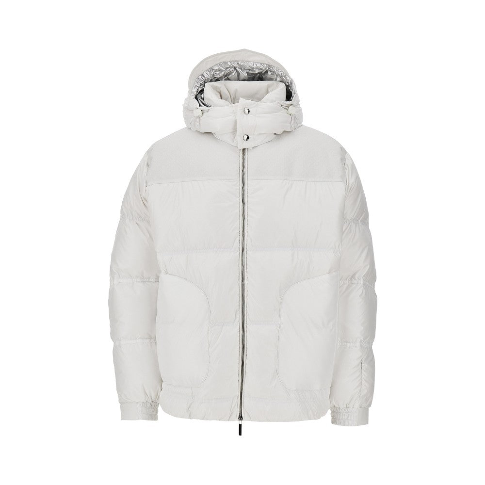 Piumino con dettaglio in jacquard monogram