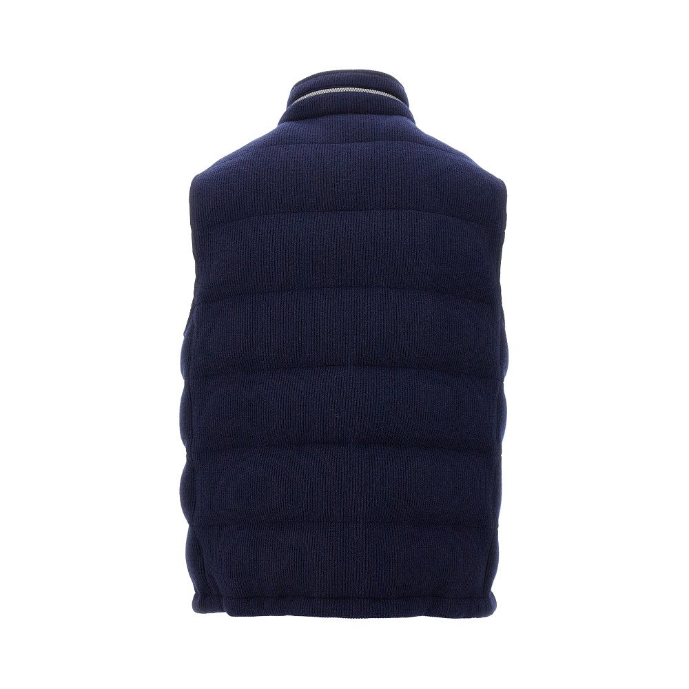 Cashmere padded vest