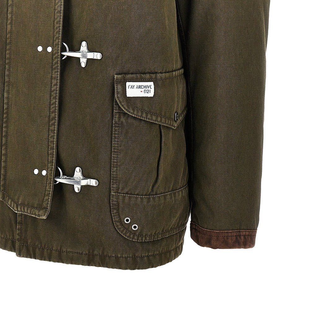 '4 Ganci' cotton down jacket