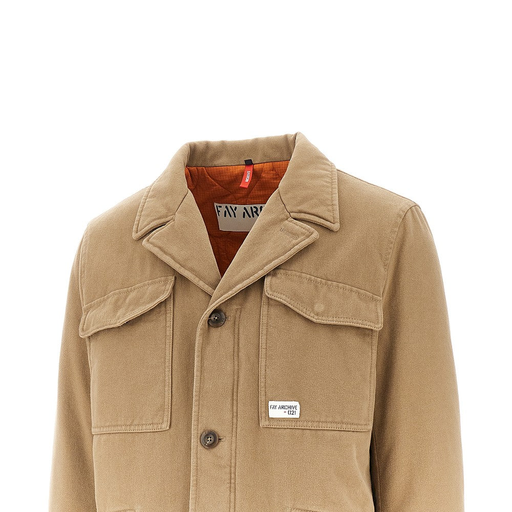 'Fay Archive' padded gabardine jacket