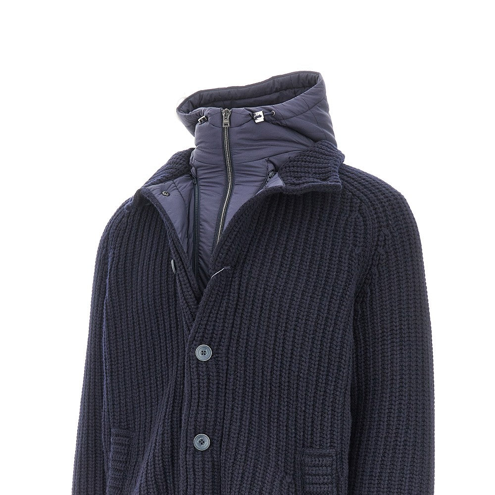 Cardigan with removable padded liner