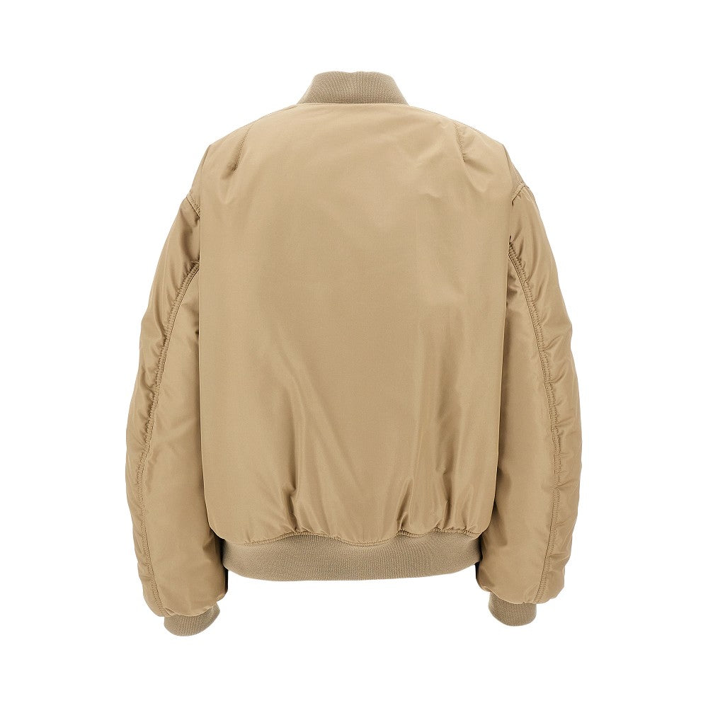 Padded nylon bomber jacket