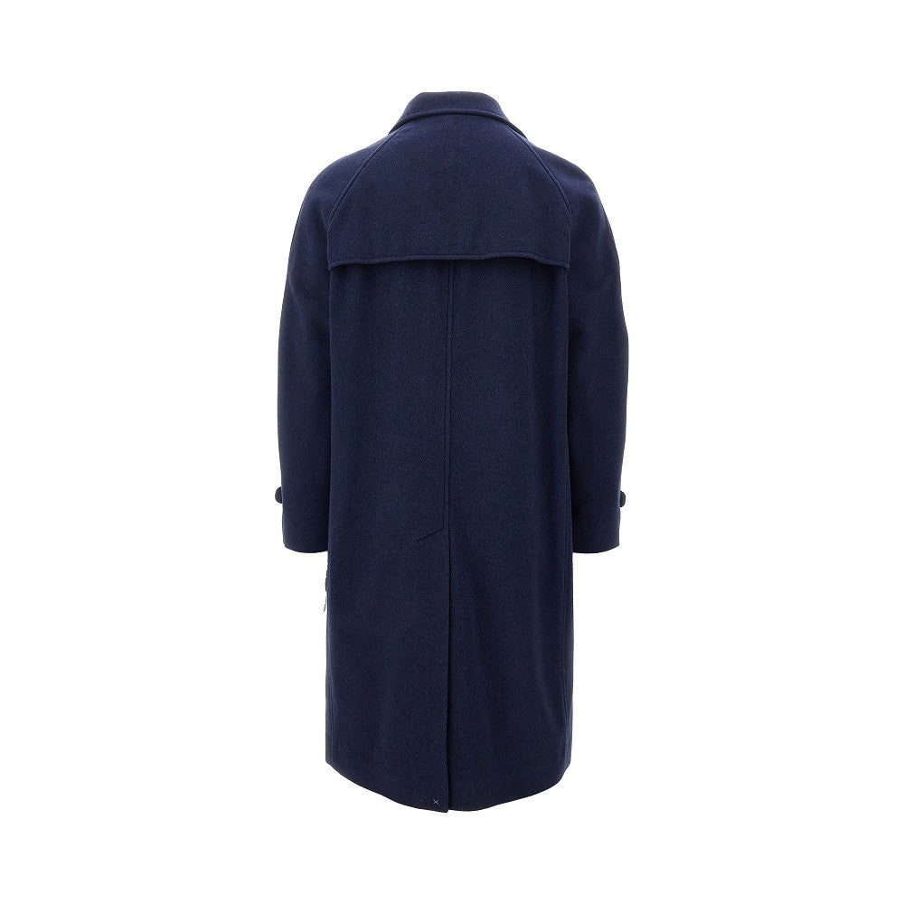 Single-breasted cashmere coat