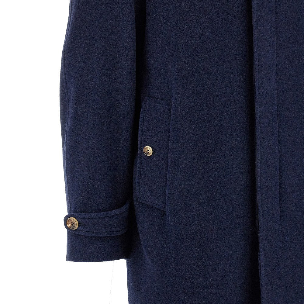 Single-breasted cashmere coat