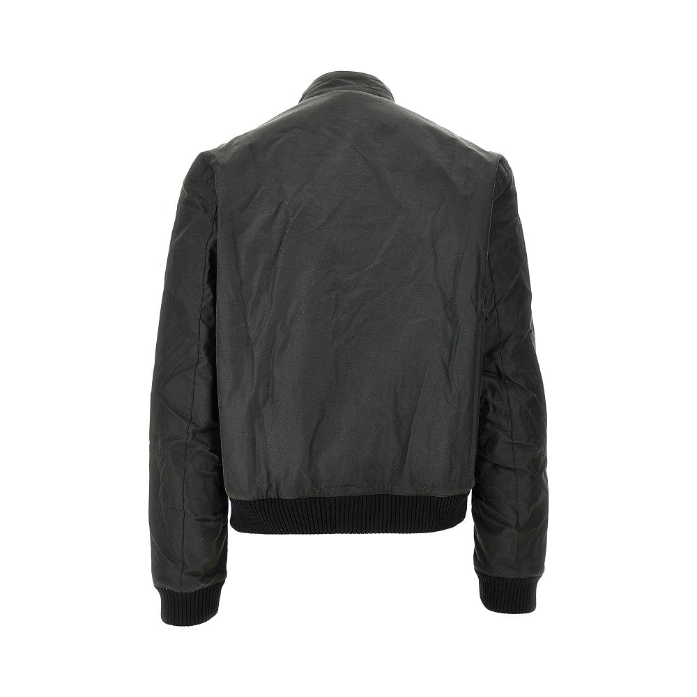 'Triaction' waxed cotton bomber jacket