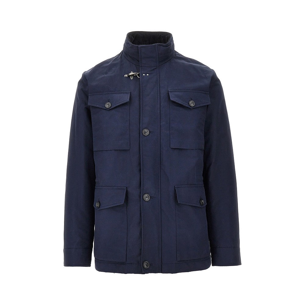 Field jacket imbottita in misto cotone