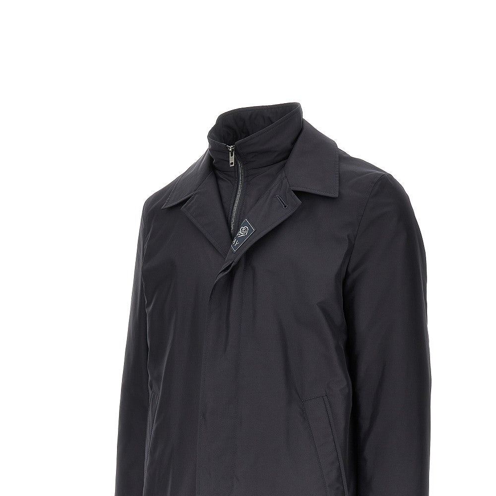 Cappotto double front in nylon imbottito