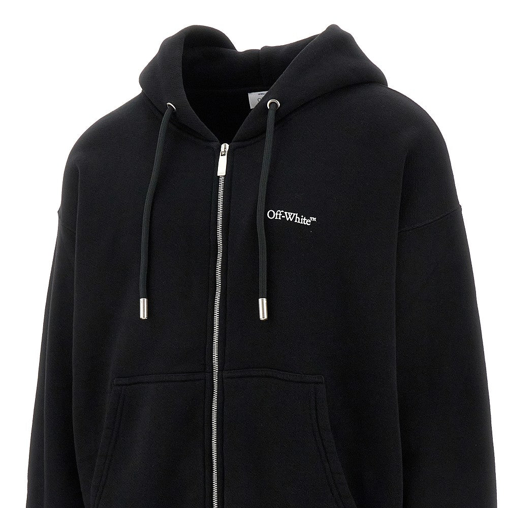 Windy Arrow' print full-zip hoodie OFF WHITE – RBoutique
